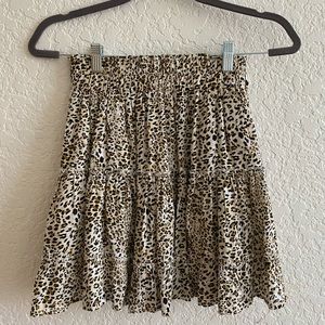 Cheetah Print Skirt